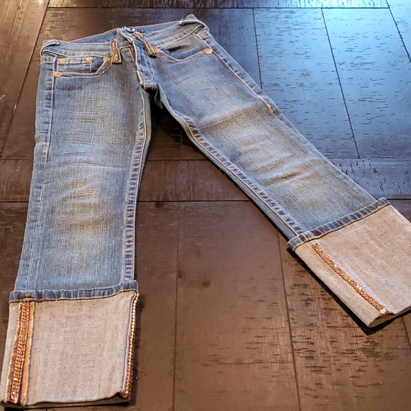 ALLEN B. By Allen Schwartz cropped jeans - Picture 1 of 8